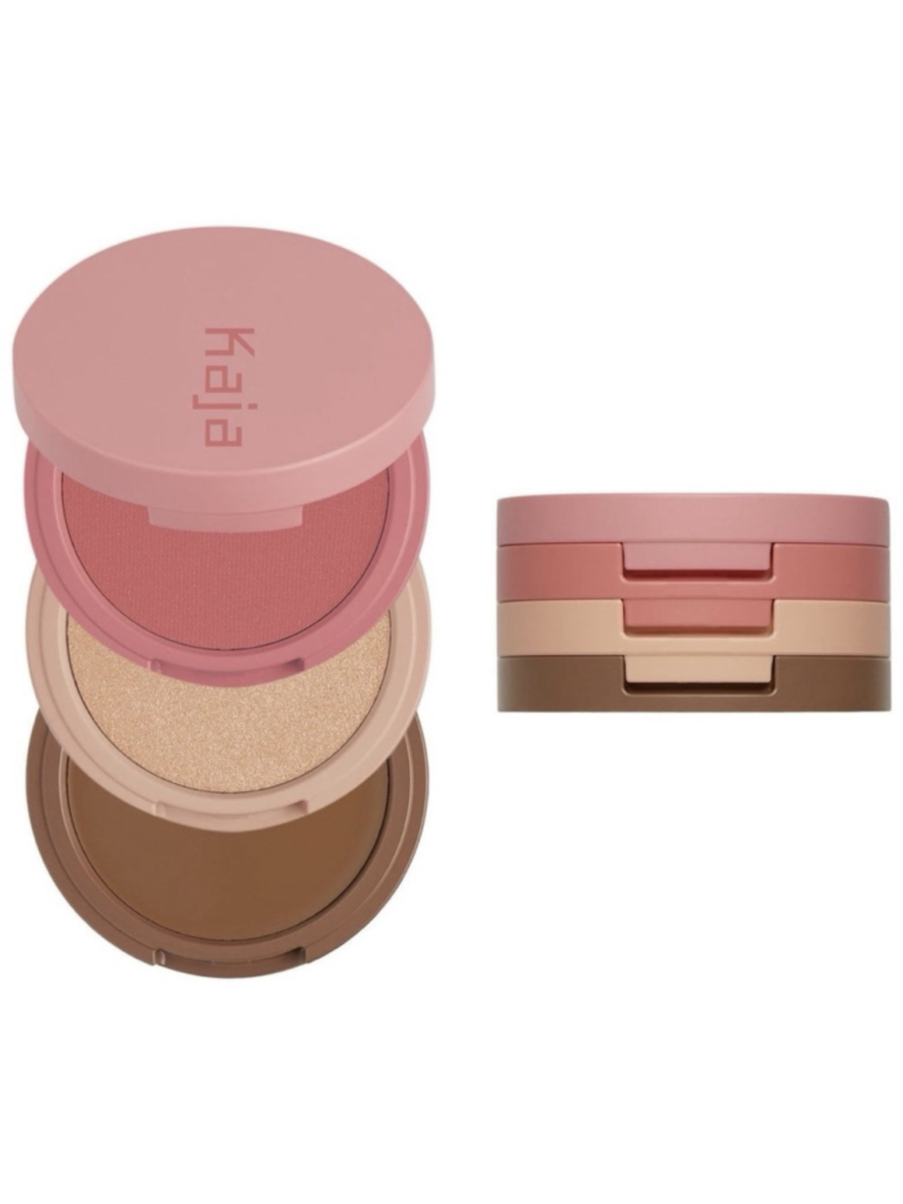 Kaja Beauty Bento Cloud Latte Blush Bronzer Highlighter Trio Makeup NIB Sealed